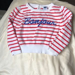 Janie and jack Bonjour sweater